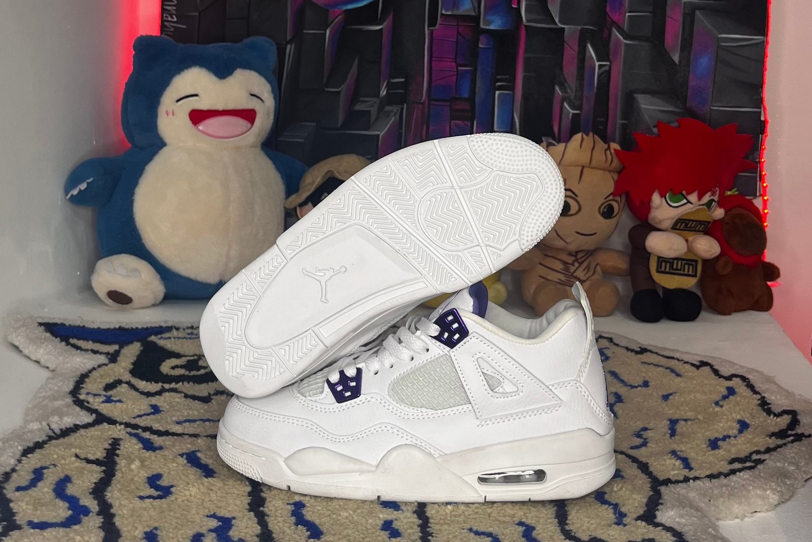 JORDAN RETRO 4 METALLIC PURPLE - Imagen 4