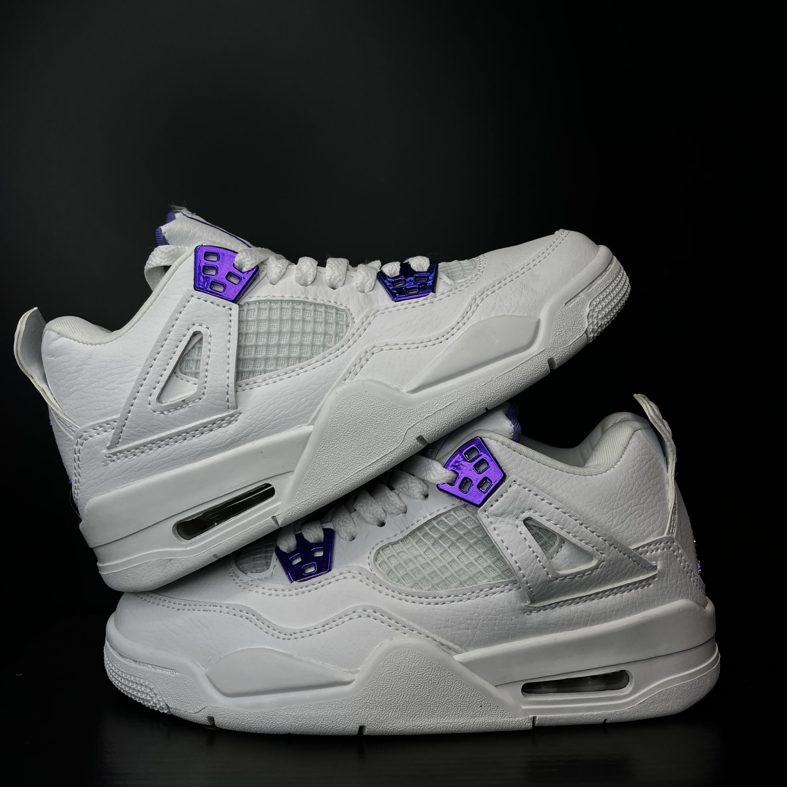 JORDAN RETRO 4 WHITE METALLIC PURPLE